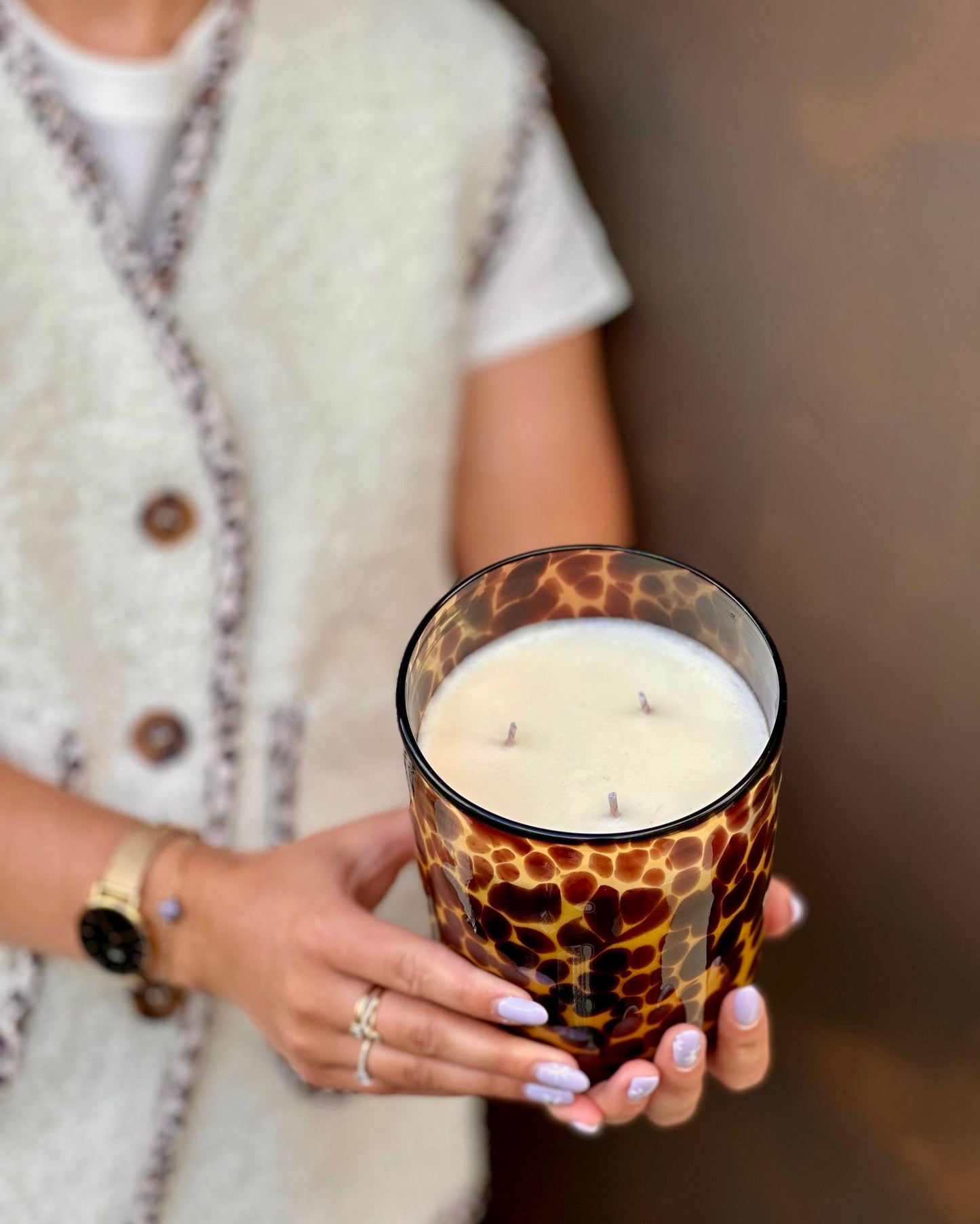 Bougie léopard XL