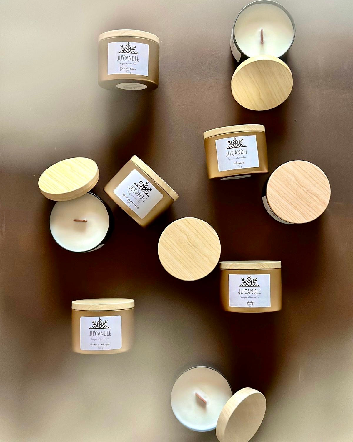 Bougie pot noir