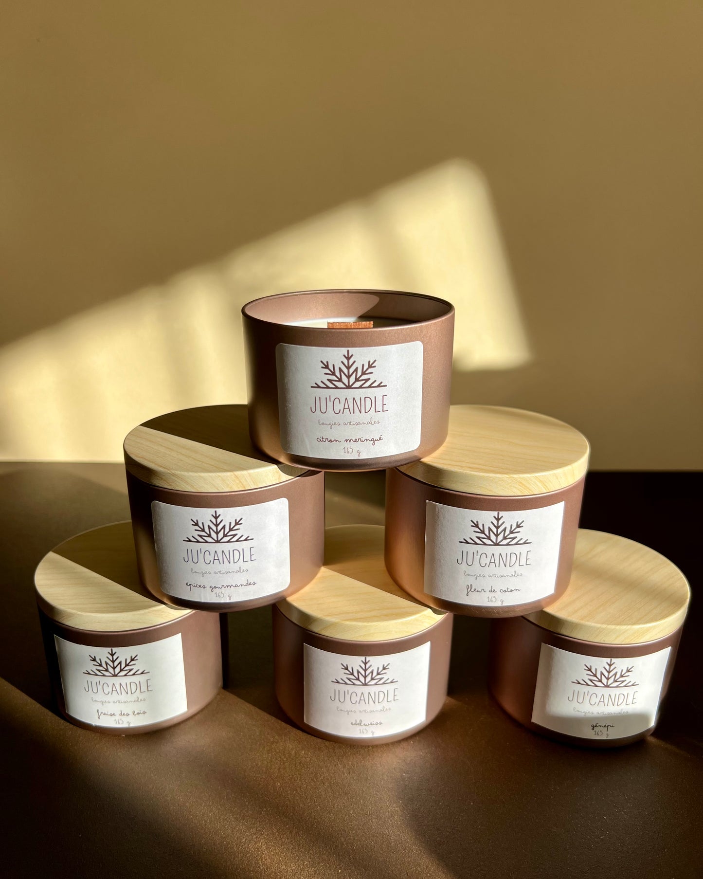 Bougie pot champagne