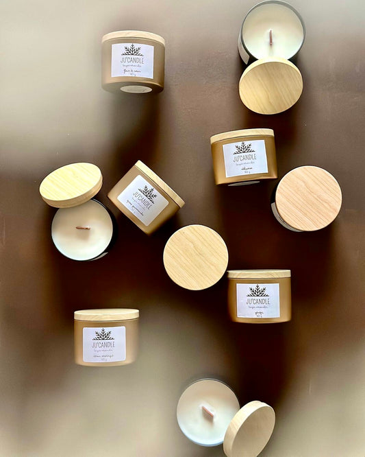 Bougie pot noir